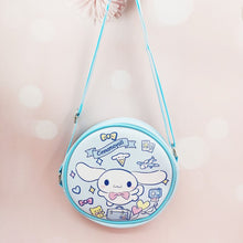 Load image into Gallery viewer, Sanrio Kawaii Cinnamon Roll Kuromi My Melody Pu Waterproof Slung Shoulder Bag Storage Small Square Bag