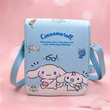 Load image into Gallery viewer, Sanrio Kawaii Cinnamon Roll Kuromi My Melody Pu Waterproof Slung Shoulder Bag Storage Small Square Bag