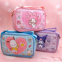 Load image into Gallery viewer, Sanrio Kawaii Cinnamon Roll Kuromi My Melody Pu Waterproof Slung Shoulder Bag Storage Small Square Bag