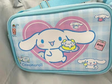 Load image into Gallery viewer, Sanrio Kawaii Cinnamon Roll Kuromi My Melody Pu Waterproof Slung Shoulder Bag Storage Small Square Bag