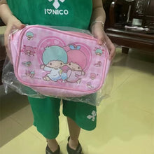 Load image into Gallery viewer, Sanrio Kawaii Cinnamon Roll Kuromi My Melody Pu Waterproof Slung Shoulder Bag Storage Small Square Bag