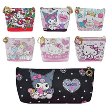 Load image into Gallery viewer, Sanrio Wallet Cheap Kawaii Cinnamoroll MyMelody Kuromi Pachacco Cartoon Leather Card Holder Cute Coin Purse Phone Case For Women