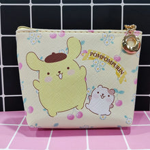 Load image into Gallery viewer, Sanrio Wallet Cheap Kawaii Cinnamoroll MyMelody Kuromi Pachacco Cartoon Leather Card Holder Cute Coin Purse Phone Case For Women