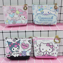 Load image into Gallery viewer, Sanrio Wallet Cheap Kawaii Cinnamoroll MyMelody Kuromi Pachacco Cartoon Leather Card Holder Cute Coin Purse Phone Case For Women