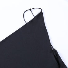 Load image into Gallery viewer, Satin Women Strap Midi Dress Stacked Backless Bodycon Sexy Streetwear Party Elegant 2021 Summer Festival Club Dresses