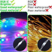 Load image into Gallery viewer, Christmas Tree RGB Lights Smart Bluetooth Control USB LED String Lamp Outdoor App Remote Control Garland Fairy Lights Decoration