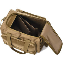 Load image into Gallery viewer, Tactical Range Bag Molle System 600D Waterproof Gun Shooting Pistol Case Pack Khaki  Hunting Accessories Tools Sling Bag Camping