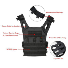 Load image into Gallery viewer, 600D Hunting Tactical Vest Military Molle Plate Carrier Magazine Airsoft Paintball CS Outdoor Protective Lightweight Vest