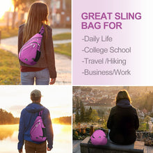Load image into Gallery viewer, Sling Bag, Multipurpose Crossbody Shoulder Bag for Men and Women, Chest Bag Crossbody Daypack for Hiking, Pickleball Bag