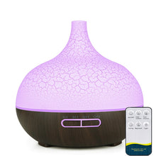 Load image into Gallery viewer, 550ML Electric Aroma Diffuser Essential Oil Diffuser Air Humidifier Ultrasonic Remote Control Color LED Lamp Mist Maker Car Home