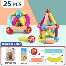 Load image into Gallery viewer, Magic Magnetic Building Blocks Toy Magnetic Construction Set Magnet Ball Sticks Rod Games Montessori Educational Toys For Kids