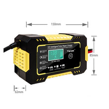 Load image into Gallery viewer, 6A 12V Digital Car Battery Charger Fully Automatic Repair Charge For Car Motorcycle SUV Stea Battery Charger 12v Fully Automatic