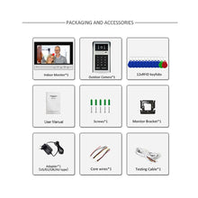 Load image into Gallery viewer, 9 inch WIFI Video Doorbell Tuya Waterproof Outdoor Intercom System Smart Home Door Phone Camera With ID Card Key Password