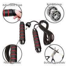 Load image into Gallery viewer, Skipping Rope Speed Weighted Jump Rope Workout Training Gear Adjustable Steel Wire Home Gym Fitness Boxing Equipment