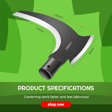 Load image into Gallery viewer, 1PCS High Manganese Steel Double Sickle Chopping Scythe Axe Wood Chopping Trees Cutting Grass Machete Weeding Agricultural Tools