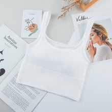 Load image into Gallery viewer, Seamless Underwear Women U-Neck High Quality Sports Bar Add Chest Pad Bralette Brassiere Sexy Lingerie Push Up Cotton Tops Vest