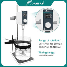 Load image into Gallery viewer, JOANLAB Official Store Mixer Lab Electric Stirrer Digital Display Overhead Stirrer Adjustable Height Lab Equipment 110V To 220V