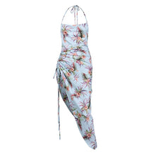 Load image into Gallery viewer, Setiadia Summer Women printing Dress Sexy Party Fork pump Sundress Prom green Dresses birthday outfits For Woman&#39;s Clothing 2021