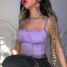 Load image into Gallery viewer, Sexy 2022 Summer Women Ruffles Tank Top Fashion Ladies Sleeveless Strapless Ruched Slim Crop Top Camisole Female Clothing Tanks