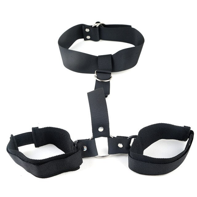 Sexy Backhand Binding Upper Body Restraint Backhand Handcuffs Couples Alternative Toys Men and Women Flirting Adult Products