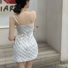 Load image into Gallery viewer, Sexy Backless Mini Dress Pearl Lattice Straps Summer Dress For Grils High Street Casual Korean Fashion Women dress