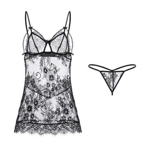 Load image into Gallery viewer, Sexy Backless Seductive Halter Pajamas Sheer Nightgown Sexy Costumes Exotic Lingerie Femme Sexy Slutty Clothes See Through