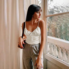 Load image into Gallery viewer, Sexy Backless Solid Spaghetti Strap Crop Top Women T-Shirt Summer Slim Sleeveless Clubwear Party Tops Corset Woman Clothes 2021