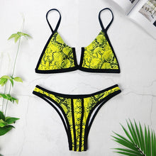 Load image into Gallery viewer, Sexy Bandeau Bikinis 2021 New V Neck Bikini Swimsuits Push Up Swimwear Female Brazilian Bikini Set Bathing Suits Biquini 3418