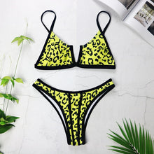 Load image into Gallery viewer, Sexy Bandeau Bikinis 2021 New V Neck Bikini Swimsuits Push Up Swimwear Female Brazilian Bikini Set Bathing Suits Biquini 3418
