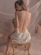 Load image into Gallery viewer, Sexy Bathrobe Pajamas Ice Silk Robes Lace Hollow Sling Nightdress Women Sleepwear Summer Thin Dressing Gown Lounge Set 2021 New