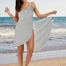 Load image into Gallery viewer, Sexy Beach Cover Up Wrap Dress Women Beach Dress Bikini Bathing Suit Femme Robe Beachwear Femme Tunic Kaftan Plus Size