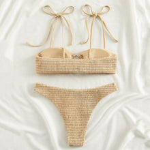 Load image into Gallery viewer, Sexy Bikini 2021 Bandeau Bikini Set Women Swimsuit Ruffle Female Swimwear High Cut Swimming Suit Beachwear Bathing Suts Biquini