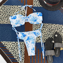 Load image into Gallery viewer, Sexy Bikini Micro Bikini Set Floral Women Swimsuit Ruffle Female Swimwear Bandeau Biquini Beachwear Swimming Suit Bathing Suits