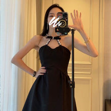 Load image into Gallery viewer, Sexy Birthday Halter Dress for Women Summer 2021 Casual Elegant Evening Party Midi Dresses Backless Boho Korean Fashion Clothing