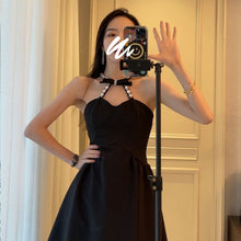 Load image into Gallery viewer, Sexy Birthday Halter Dress for Women Summer 2021 Casual Elegant Evening Party Midi Dresses Backless Boho Korean Fashion Clothing