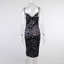 Load image into Gallery viewer, Sexy Black Chiffon Maxi Dress Sleeveless 2021 Women Vintage Spaghetti Print Summer Dresses Ladies Boho Beach Club Party Dress