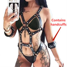 Load image into Gallery viewer, Sexy Body Bondage Leather Harness Toys For Women underwear Garters belt Bra Leg suspenders erotic Sex Accessories