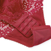 Load image into Gallery viewer, Sexy Body Women Push Up Strappy Cup Underwire Hollow Out Back Floral Pattern Bodysuit Women Lingerie Bra with Openable Crotch