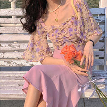 Load image into Gallery viewer, Sexy Bodycon Evening Party Midi Dress Women Boho Casual Elegant Fishtail Floral Dress Print Korean Fashion Clothing Summer 2021