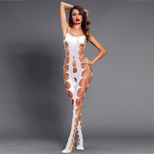 Load image into Gallery viewer, Sexy Bodystocking Women Lingerie Hot Erotic Underwear Sleepwear Black Sling Hollow Open Crotch Costumes Teddy Bodysuit