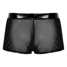 Load image into Gallery viewer, Sexy Breathable Thin Boxer Black Men Mesh Transparent See Through O Ring Crotchless Men&#39;s Underwear Lingerie Gay Wear Panties