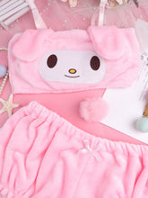Load image into Gallery viewer, Sexy Bunny Girl Cow Cosplay Outfit White Pink Cute Anime Panties Roleplay Maid Costume Soft Velvet Sleepwear Kawaii Lingerie New