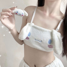 Load image into Gallery viewer, Sexy Bunny Girl Cow Cosplay Outfit White Pink Cute Anime Panties Roleplay Maid Costume Soft Velvet Sleepwear Kawaii Lingerie New