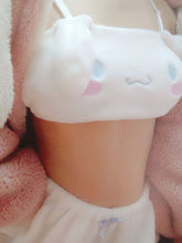 Load image into Gallery viewer, Sexy Bunny Girl Cow Cosplay Outfit White Pink Cute Anime Panties Roleplay Maid Costume Soft Velvet Sleepwear Kawaii Lingerie New