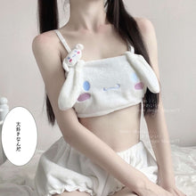 Load image into Gallery viewer, Sexy Bunny Girl Cow Cosplay Outfit White Pink Cute Anime Panties Roleplay Maid Costume Soft Velvet Sleepwear Kawaii Lingerie New