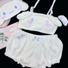 Load image into Gallery viewer, Sexy Bunny Girl Cow Cosplay Outfit White Pink Cute Anime Panties Roleplay Maid Costume Soft Velvet Sleepwear Kawaii Lingerie New