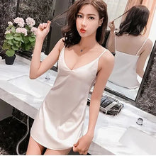 Load image into Gallery viewer, Sexy Camisole Women&#39;S Summer Mid-Length Dress Deep V Suspender Skirt Women&#39;S Summer Pajamas Nightdress Home Service