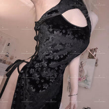 Load image into Gallery viewer, Sexy Cosplay Costume Black Cheongsam Erotic Anime Ladies Babydoll Dress Women Uniform Maid Outfit Dress Ropa Sexy Para El Sexo