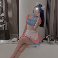 Load image into Gallery viewer, Sexy Cosplay Costumes for Female Maid Outfits Cute Pink Blue Top Short Skirt Uniform Cosplay Anime Women&#39;s Exotic Dress New
