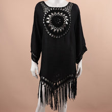 Load image into Gallery viewer, Sexy Cover Up Bikini 2021 Women Swimsuit Coverup Bathing Suit For The Beach Wear Knitting Swimwear Mesh Beachwear Dress